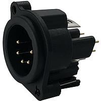 Io Audio Technologies IO-XLR5-M-EV Connectors 5-Pin XLR, Male, Vertical, PCB Mount, Separate Ground Pin