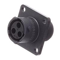 Amphenol SINE Systems RTS010N3S03 Connectors RCP SQ FL 3POS SZ 10 SCKT SEAL