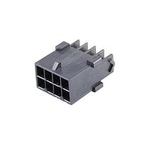Molex 203632-0801 Plug Housing Dual Row 8 Ckt Panel Mounts Black