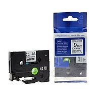 Brother Hze-M931,Printed label  Black word on silver background 12mmx8M