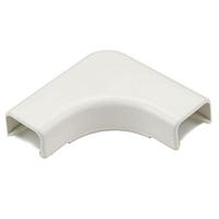 HellermannTyton TSR1FW-25-1 Wire Ducting & Raceways Elbow Cover, 3/4", 1" Bend Radius, PVC, Office White, 1/bg