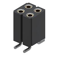 Mill-Max 803-43-004-30-001000 Headers & Wire Housings 4P 4.5A SMT SOCKET DOUBLE ROW GULL WING