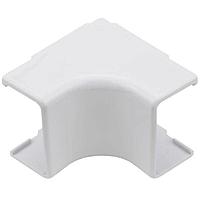 HellermannTyton TSR3W-33 Wire Ducting & Raceways Internal Corner Cover, 1-3/4", 1" Bend Radius, PVC, White, 1/bag