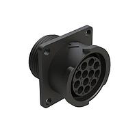Amphenol SINE Systems FLS014N12S03 Connectors 12 POS SQUARE FLANGE RECEPT