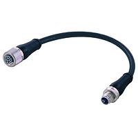 HARTING 21343031543010 Sensor Cables / Actuator Cables M12 L-cod 4+FE st/st m/f PUR 1,0m