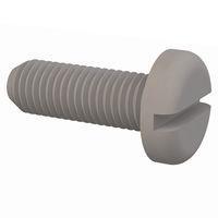 Essentra Components 012528P075 Pan Slotted Pan Slotted Screw, 1/4-28 Thread, 3/4 Lg