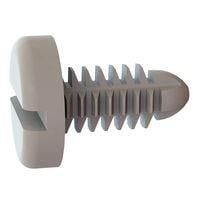 Essentra Components 27SC2520P050 Push-In Barbed Fastener, Slotted Pan, .500 Length