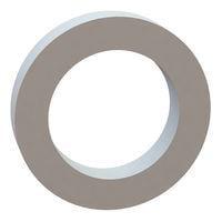 Essentra Components 17W06701 Flat Washer Flat Washer, .448 ID, .670 OD, .120 Thick, Natural, Nylon