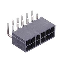 Molex 46991-2012 Shrouded Mini-Fit Jr LCP RA Hdr NoPeg 12ckt Gold