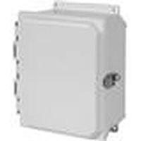 Hammond Manufacturing PJU16148TW Single Door, Windowed N4X J Box Window Lid Twist Latch w/ feet 16.05 x 14.27 x 8.13"-Fiber Poly