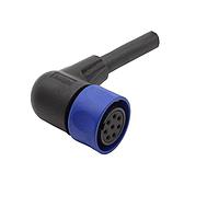 Bulgin PXP4002/010/08S Sensor Cables / Actuator Cables Pre-wired Flex Cable Connector - Right Angle - 10m - 8 Contacts - Socket