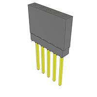 Samtec ESQ-105-14-G-S Sockets Elevated Socket Strip, 0.100" Pitch