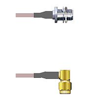 Amphenol Custom Cable Q-21035000R011i RF Cable Assemblies N-SJB/SMA-RP G316D 11I