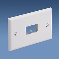 Panduit CFPH2WH Horizontal Faceplate Faceplate 2 Port Single Gang HORZ