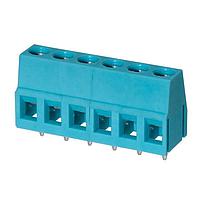 Same Sky (formerly CUI Devices) TB004-508-06BE Fixed Terminal Blocks Terminal block, screw type, 5.08 , horizontal, 6 poles, CUI Blue, slotted screw, PCB mount