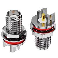 GCT (Global Connector Technology) RFPC-SMA31-FN-175-A Connectors SMA, PCB Mt, BHJck, End launch, wO-ring 6GHz, IP67, 1.6mm PCB thickness