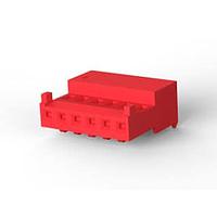 AMP Connectors - TE Connectivity 3-644038-6 Receptacle Assembly 06P MTA100 CONN ASSY RED 15AU