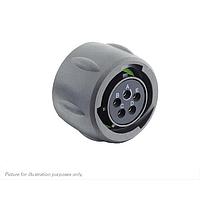 Eaton Souriau-Sunbank UTSX614E5SW Plugs Plug, without backshell, with 5 female solder contacts, IP68/69K in unmated conditions, keying W