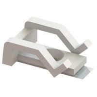 Essentra Components SFCC-8-01 Clamp, Flat C-Type Clamp,Flat,Screw Mnt,Natural