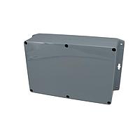 Bud Industries PN-1329-DGMB Electrical Enclosures IP65 NEMA 4X Box Dark Gray with Mounting Brackets (8.7 X 5.8 X 3 In)