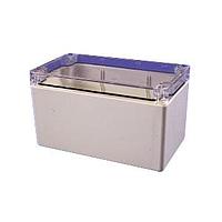 Hammond Manufacturing 1554K2GYCL Enclosures General Enclosure - Grey/Clear Lid - 6.3 x 3.5 x 3.5in - Polycarbonate - N4X