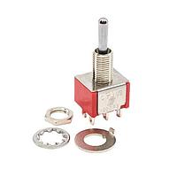 E-Switch 100DP3T1B1M1QEH Toggle Switches DPDT SLDR MNT