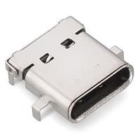 Wurth Elektronik 632723130112 USB Type C Connectors WR-COM THR/SMT Horizontal Black