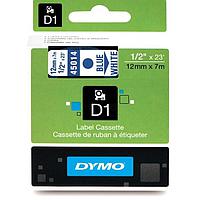 DYMO 63020709 Labelmanager D1 Blue/White Tape (12mm x 7m)