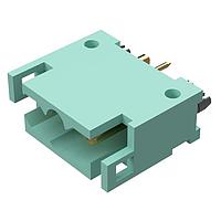 Amphenol Positronic DF04M3N/AA Connectors DragonFly Gold Plating 4 Pos 22-16 AWG Copper Alloy Male Straight Angle 2 Row