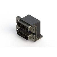 EDAC 661-015-364-054 Dual Port D-Sub Connectors Right-angle Dual Port D-Sub Connector