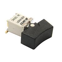 E-Switch 400BWMSP4R2BLKSM6RE Subminiature Rocker Switch Rocker, SPDT, (On)-Off-(On), Surface Mount, Right Angle, Black, IP67