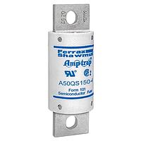 Mersen A50QS150-4 High Speed Fuse Fuse,Fast Acting,No Blown Indicator,Bolt-In,200kA AC,87kA DC,500VAC/DC,150A