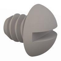 Essentra Components 010632R015 Round Slotted Round Slotted Screw, #6-32 Thread, 5/32 Lg