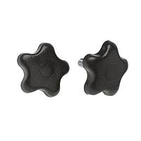 Davies Molding 2980 Clamping Knob 5-Arm Clamping Knob Thru-Hole