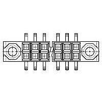 AMP Connectors - TE Connectivity 1-534284-6 Socket Assembly 40 MODIV VRT DR SFMT W/TIN DIP