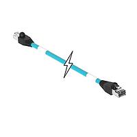 Molex 1201080443 Cat 5e ENET MMJ RJ45/RJ45 55M BLUE TPE