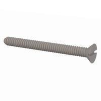 Essentra Components 020440A112 Slotted Countersunk 82 Slotted CSK Screw, #4-40 Thread, 1 1/8 Lg