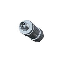 Amphenol LTW MSAS-08BMMC-SL7001 Sensor Cables / Actuator Cables M12 Circular Metric Connector, A Code, Metal, 2A, 08 pins, Male Connector, Male Contact, Straight, Screw Thread, Crimp, Field Installable, F4.0 - F7.5mm, IP67 Mated
