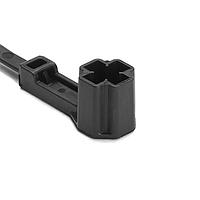 HellermannTyton 157-00325 Cable Tie Mounts Offset M5/M6 Stud Mount Tie, 7.5" Tie, 50lb Tensile Strength, PA66HIRHS, BK,