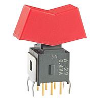 NKK Switches A29KB-CC Rocker Switches DPDT ON-OFF-(ON) RKR