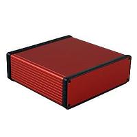 Hammond Manufacturing 1455T1601RD PC Board Alum w/Medal Ends 6.30x6.50x2.03" Red