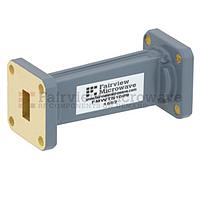 Fairview FMWTS1009 Waveguide Transition With WR-42 UG-595/U Square Cover Flange to WR-34 UG-1530/U Square Cover Flange in 2 Inch Length