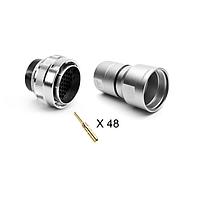 Amphenol SINE Systems RT062448PNH-K Connectors Plug Kit, 48 Position, Male, Shell Size 28, with Machined Contacts