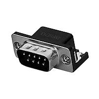 Amphenol Commercial Products L77SDE09S1ACO4R Receptacle Dsub, Stamped Signal 3A, Right Angle PCB Thru Hole, FP=10.40mm (.409in), Row Pitch 2.54mm, 09 Socket, Flash Gold, Bright Tin Shell, 4-40 Rear Insert, Ground Tab with Clear Hole Without Boardlock