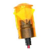 Dialight 654-1303-103F Indicators 0.5in FLT SNAP YW 12VDC W/LEADS