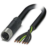 PHOENIX CONTACT 1414901 Sensor Cables / Actuator Cables 6POS Power Cable Black-Gray 1.5m