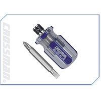 Crossman 46-100 2-way stubby screwdriver set  (36mm L)