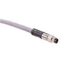 HARTING 21347300821050 Sensor Cables / Actuator Cables M8 A-code Single Ended Overmolded Cable Assembly, 8pin, shielded, straight male, PVC, 5.0m