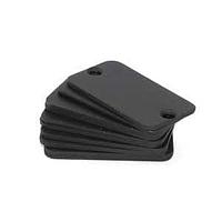 Hammond Manufacturing 1455DALBK-10 Panel, End Alum EndPlate/Pack10 Black, for 1455D601